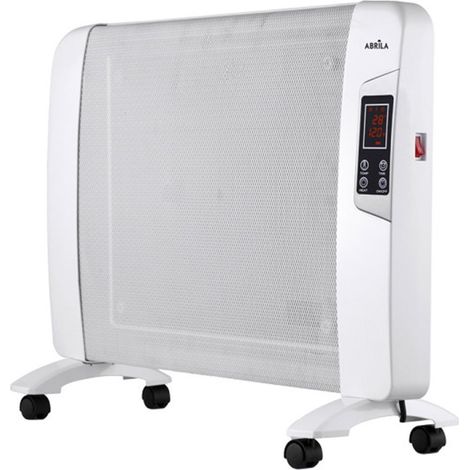 Termoarredo a Cappotto Mica 2000w 1elemento Bianco C/Cronotermostato Display Remoto Reg.54x82.5x27cm