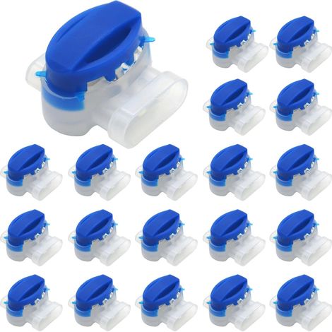 Lot de 20 connecteurs électriques pour robot tondeuse, étanche, réparation ou extension câble périphérique (1/5)