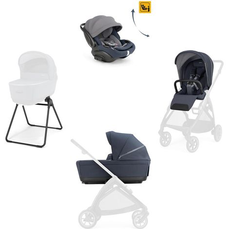 INGLESINA Sistema Quattro Electa Darwin Recline Rooftop Blue Evo Senza Telaio (1/5)