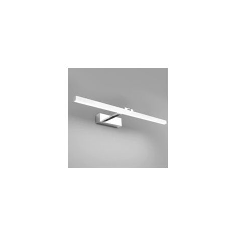 Adatta per specchio da bagno a LED da 50 cm, 12W, impermeabile IP44, applique da bagno girevole a 180°, moderna applique da bagno per specchio, luce bianca fredda 5500K, disponibile in nero e argento 