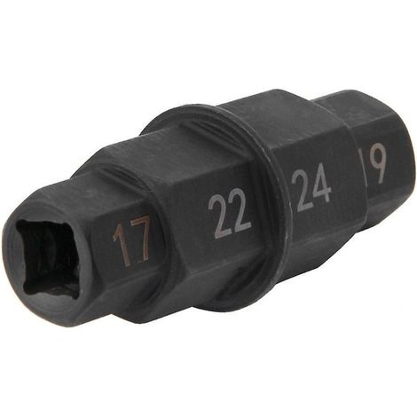 Motorrad-Sechskantachsenwerkzeug 17 mm, 19 mm, 22 mm, 24 mm, Sechskant-Innensechskant-Spindelantrieb, Spindelstecknuss-Adapter