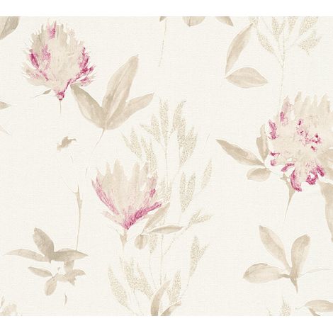 A.S. Creation Designdschungel 2 by Laura N. 344983 Vliestapete Blumen 0.53 m x 10.05 m Beige (1/5)