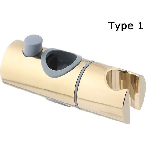 Support de douche réglable en ABS, robuste et de rechange, pour barre de douche et pommeau coulissant, accessoires de salle de bain. (1/5)