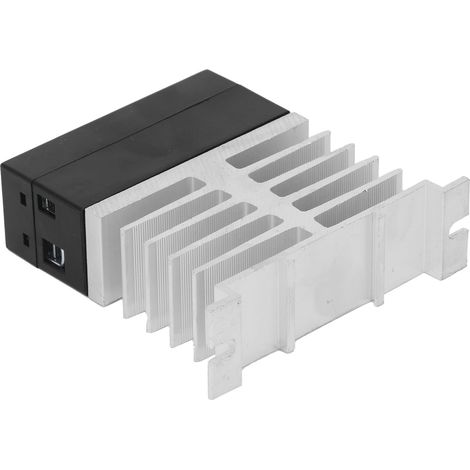 Relais statique SSR coque ABS ignifuge 3‑32VDC vers 24‑480VAC isolé rétrofit module (1/5)