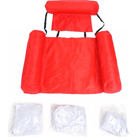 Fauteuil suspendu gonflable en PVC, type hamac flottant, pliable, idéal pour la piscine et l'été (1/5)