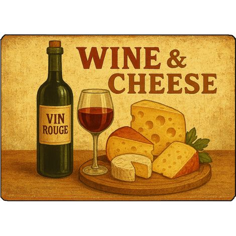 Planche à découper vin et fromage 28,5 x 20 cm