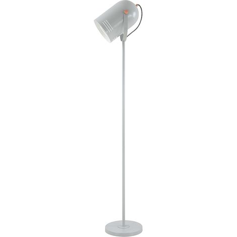 LAMPARA DE PIE GRIS COBRE E27