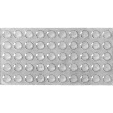 Lot de 50 tampons amortisseurs adhésifs pour porte de placard - en caoutchouc, 10 mm, Transparent (1/3)