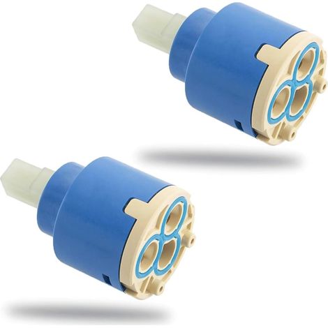 2PCS Cartouche Céramique 35mm – Rechange pour Mitigeur de Robinet à Levier Unique, Cartouche Interne pour Lavabo et Cuisine, Anti-Fuite et Durable (1/5)