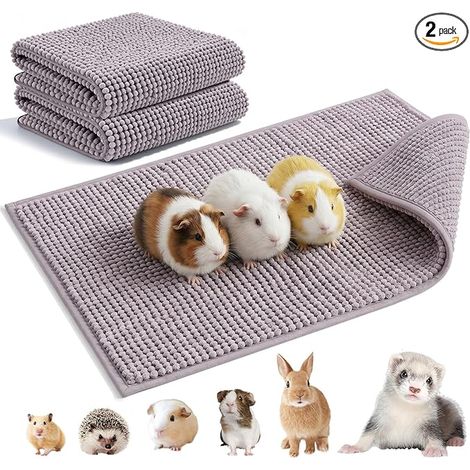 Guinea Pig Cage 60 x 40 cm Guinea Pig Accessories Rabbit Accessories Rabbit Mat Pet Cushion Hamsters/Rabbits/Cats (Grey) Guinea Pig Accessories Rabbit Guinea Pig Accessories Hamster Rabbit Cat (1/5)