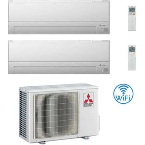 Mitsubishi MSZ-BT Wifi R32 Dual Split Inverter Klimaanlage 7000 + 7000 BTU mit E.U. MXZ-2F33VF NEU Klasse A++/A+