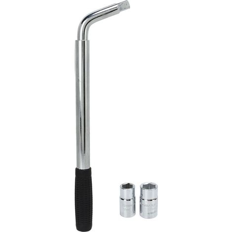 Clé à roue télescopique universelle avec 2 douilles 17, 19, 21, 23 mm en acier CR-V (1/5)