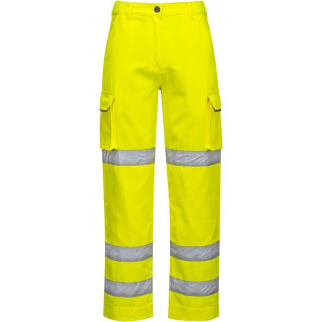 Pantalon femme haute visibilité Portwest HiVis Jaune M (1/3)