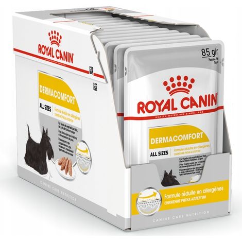 Royal Canin Dermacomfort - Alimento húmedo para perros, 85 g x 12 sobres (1/2)