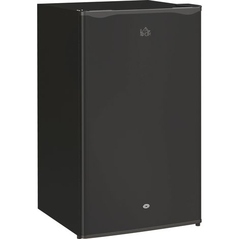 HOMCOM 91L Freestanding Under Counter Fridge with Lock Black (1/5)