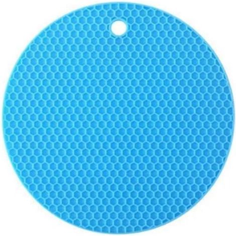 17 x 17 x 0 3 cm Silikon-Tischset 10 Stück Rundes Tischset mit Wabenmuster Hitzebeständig und rutschfest Untersetzer Tischmatte Leicht zu 0,3 cm (1/5)