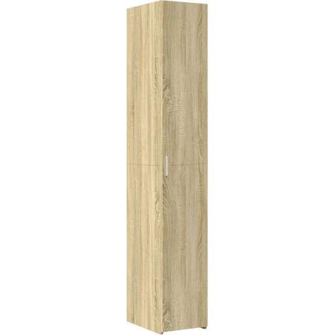 Aparador cómoda cómoda armario mueble organizador cocina salón salón alto Sonoma 30 x 42,5 x 185 cm madera contrachapada marrón 020033940
