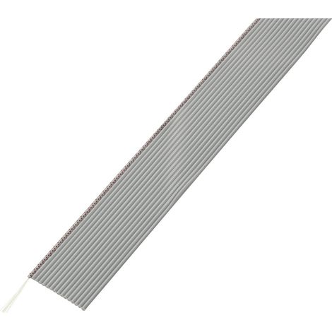 TRU COMPONENTS 1567185 Flachbandkabel Rastermaß: 1.27 mm 10 x 0.035 mm² Grau 30.5 m (1/2)