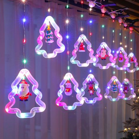 Guirlandes lumineuses de Noël, décorations lumineuses de Noël, idéales pour les jardins, les fêtes et les décorations de Noël. (1/5)