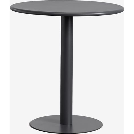 SKLUM Runder Gartentisch Ø70 cm aus Eisen Mizzi Grau Graphit