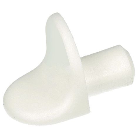 Reggipiani a squadra in plastica bianca Ø 6 mm. 16 pz.