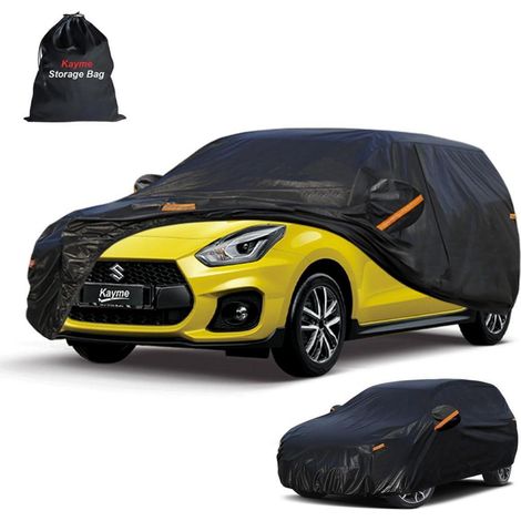 Wasserdichte Autoplane für Suzuki Swift (2004-2025) 7-Schichten Vollgarage mit Reflektoren (1/5)