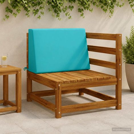 vidaXL Coussin de dossier SOEST 100 % polyester Turquoise (1/5)