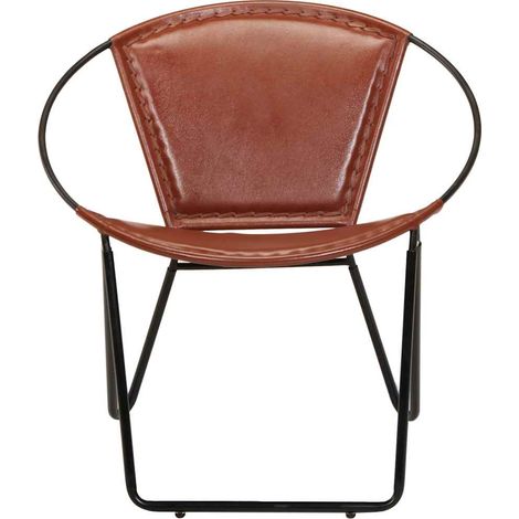 Maison Exclusive - Stuhl Braun Echtleder