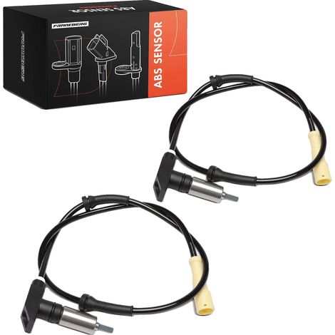 Sensor ABS, longitud del cable 730 mm, longitud total 840 mm, 2 contactos de conector, posición del eje delantero, compatible con modelos de vehículos europeos. (1/5)
