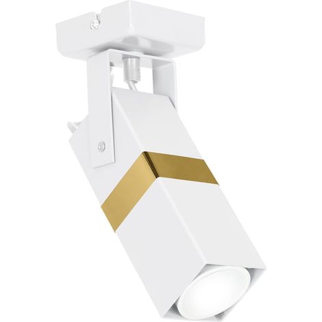 Applique murale Vidar blanc/or métal GU10 40W Milagro (1/4)