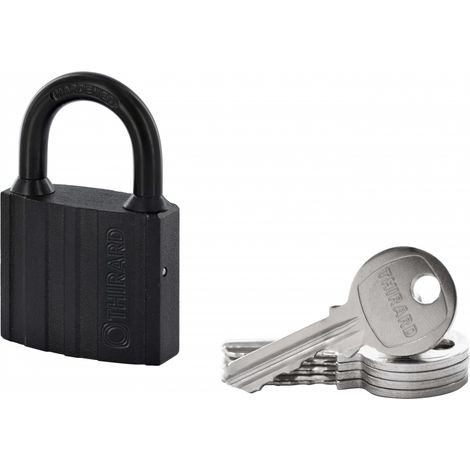 Lucchetto Black-lock 50 mm, 5 chiavi – THIRARD (1/2)