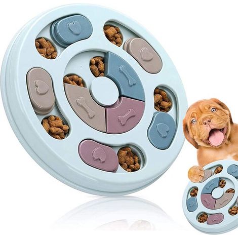 Puzzle interactif pour chien - Jouet d'intelligence et de stimulation mentale - Jeu distributeur de friandises - Jouet pour chiens - Développement de l'intelligence - Enrichissement alimentaire (1/5)