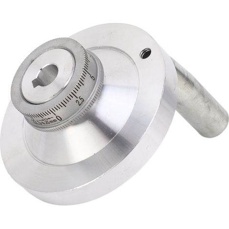 Volant de tour 80 mm en alliage d'aluminium avec manivelle pour mini-tours 7x12 7x14 0618 CJ18A (1/5)