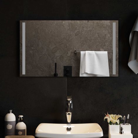 Teenpull – LED-Badezimmerspiegel Transparent 70 x 40 cm Gehärtetes Glas (1/5)