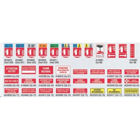 TOPCAR - Panneau 330x120mm porte coupe feu - R4140506 - Ce produit de marque TOPCAR est neuf.