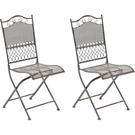 2er Set Gartenstühle Kiran bronze (1/5)