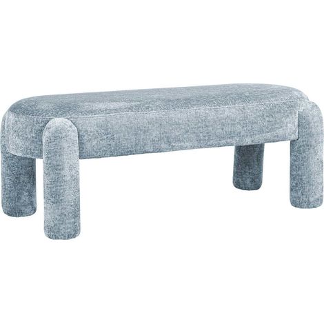 Banc design bleu clair en chenille - Bleu ciel (1/4)