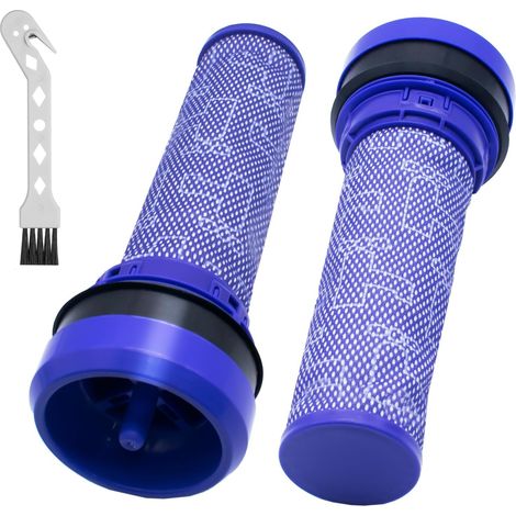 Lot de 2 filtres prémoteur aspirateur Dyson DC37 DC39 DC28 DC53 - Lavable HEPA - Pièce 923413-01 (1/5)