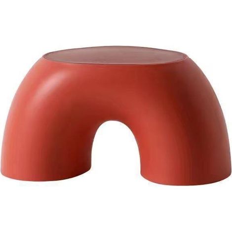 New Children's Round And Comfortable Small Stool Non-Slip Durable Shoe Stool Rainbow Stool Simple Ring Rainbow Thick Stool (1/5)