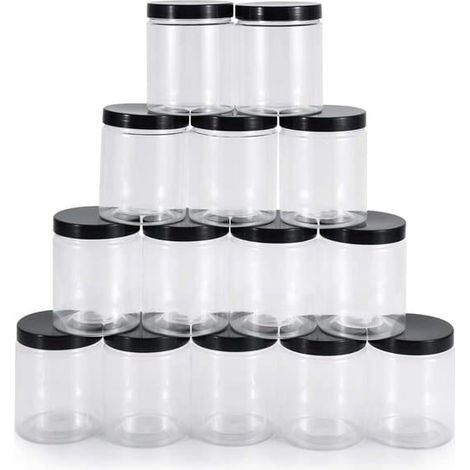 Boîte de conservation en plastique de 250 ml avec couvercle hermétique - Pots à épices et boîtes de conservation pour céréales (1/5)
