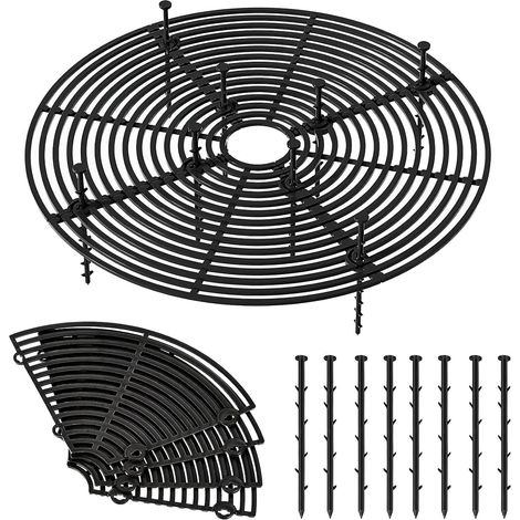 Grilles de Pots de Plantes - Cache-Pot de Fleurs jusqu'à 30 cm de Diamètre - Couvercle de Protection du Sol pour Pots de Fleurs - Protège l'enfant de la Saleté des Plantes - Convient pour Protéger les (1/5)