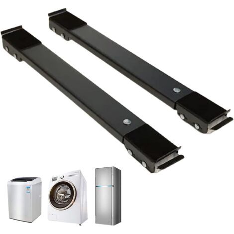 QORVA-Support de machine à laver mobile – Base réglable en métal – 24 roues antidérapantes – Charge max 300 kg – Pour réfrigérateurs et sèche-linge