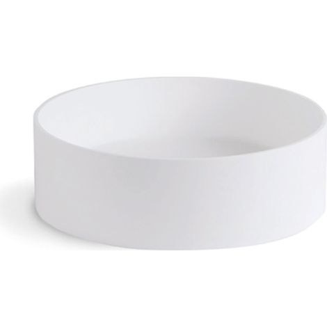 Lineabeta - Cilindro Mattstone lavabo L.40 blanc avec bonde de