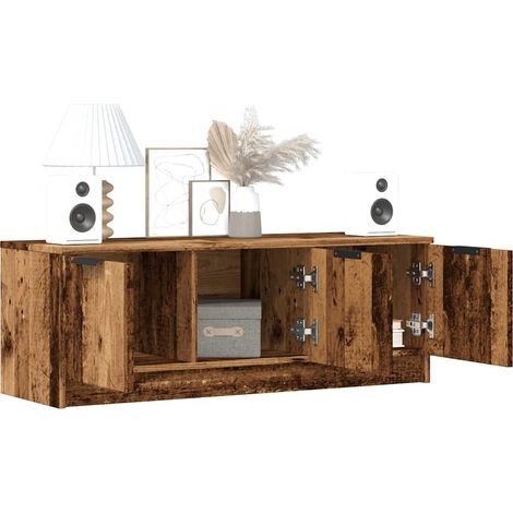 TV-Schrank Altholz-Optik 102x35x36,5 cm Holzwerkstoff