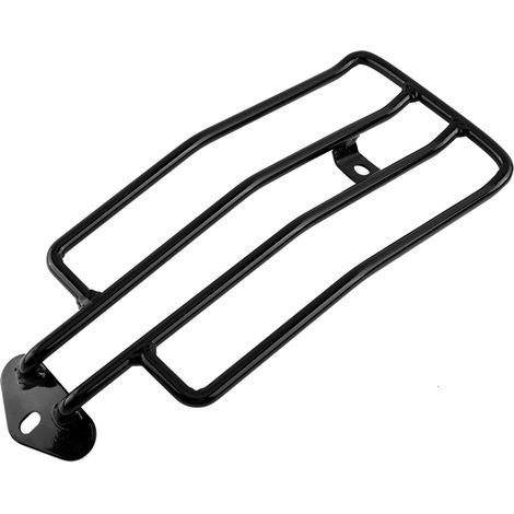 Porte-bagages arrière pour siège Solo de moto, étagère de Support pour XL883/1200, noir (1/5)