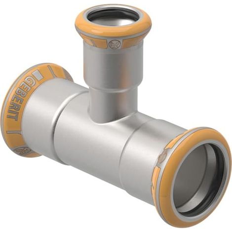 Geberit Mapress Therm T-Stück reduziert D 88,9mm, D1 28mm, D2 88,9mm, 41237