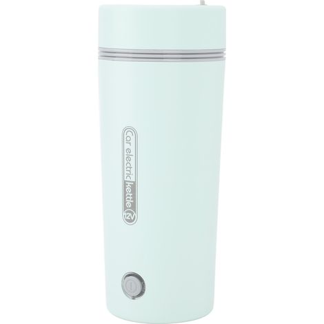 Bouilloire électrique à chauffe rapide, contrôle intelligent, protection contre les brûlures à sec, 350 ml, thermos portable pour les voyages en voiture, vert clair, 12 V, 80 W (1/5)