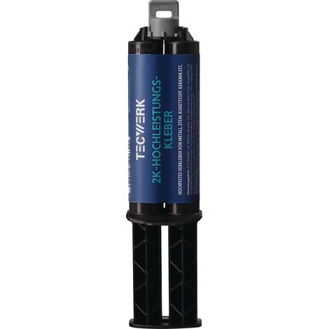 Nom : Colle bi-composant haute performance 2K 25g laiteuse double seringue TECWERK (1/2)