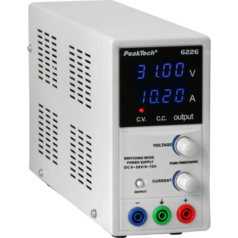 PEAKTECH Labornetzteil P 6226, 0...30 V/ 0...10 A