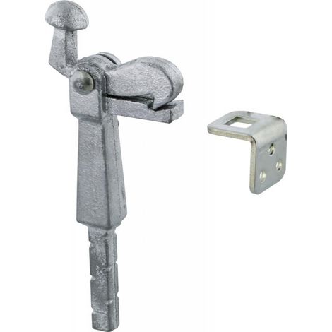Loquet en fonte à encastrer dans béton Bleu galvanisé 191 mm (1/2)